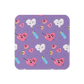 Anti Valentine Smoke Cork-back coaster