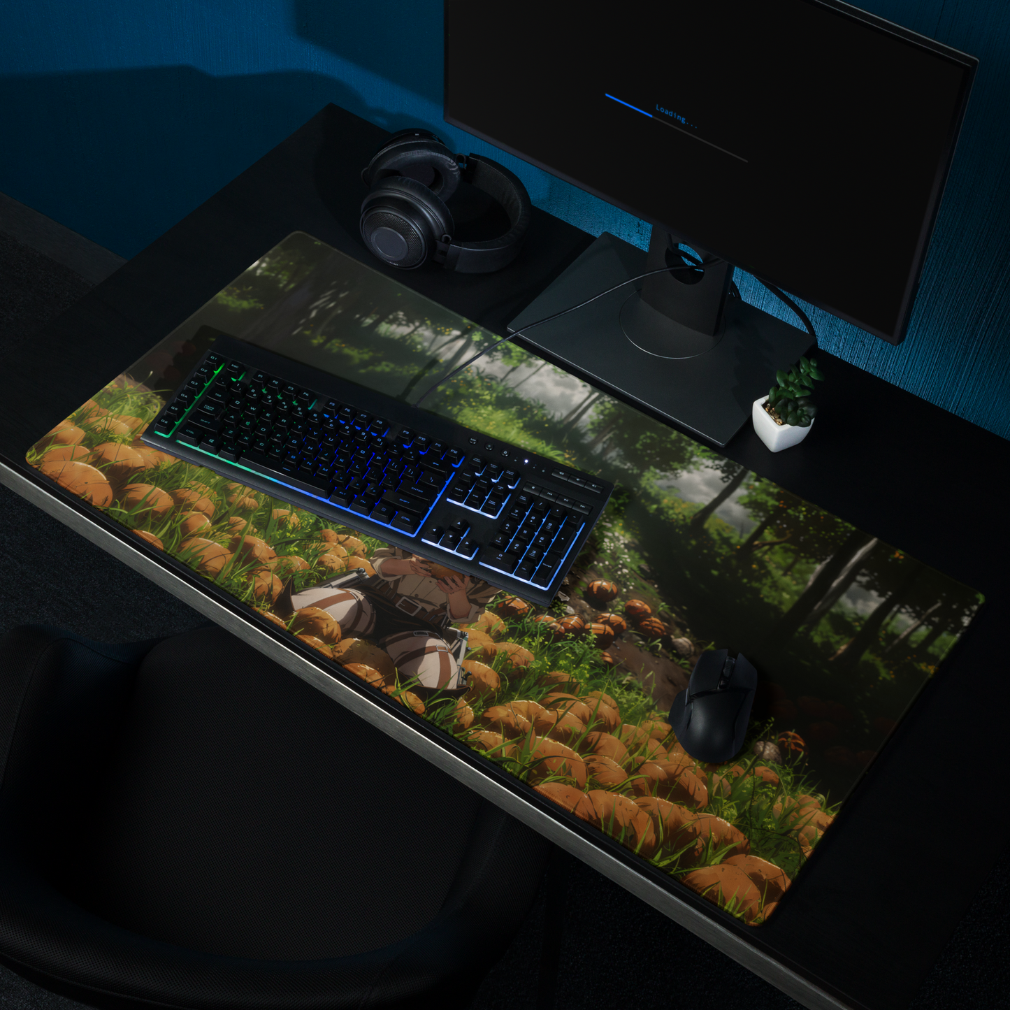 Sasha Braus in a Bread Field Gaming Mouse Pad