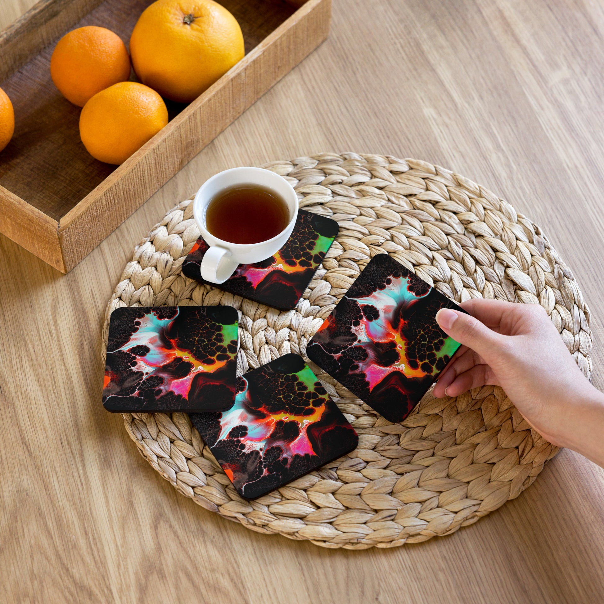 Liquid Cork-back coaster - Collected Vibes