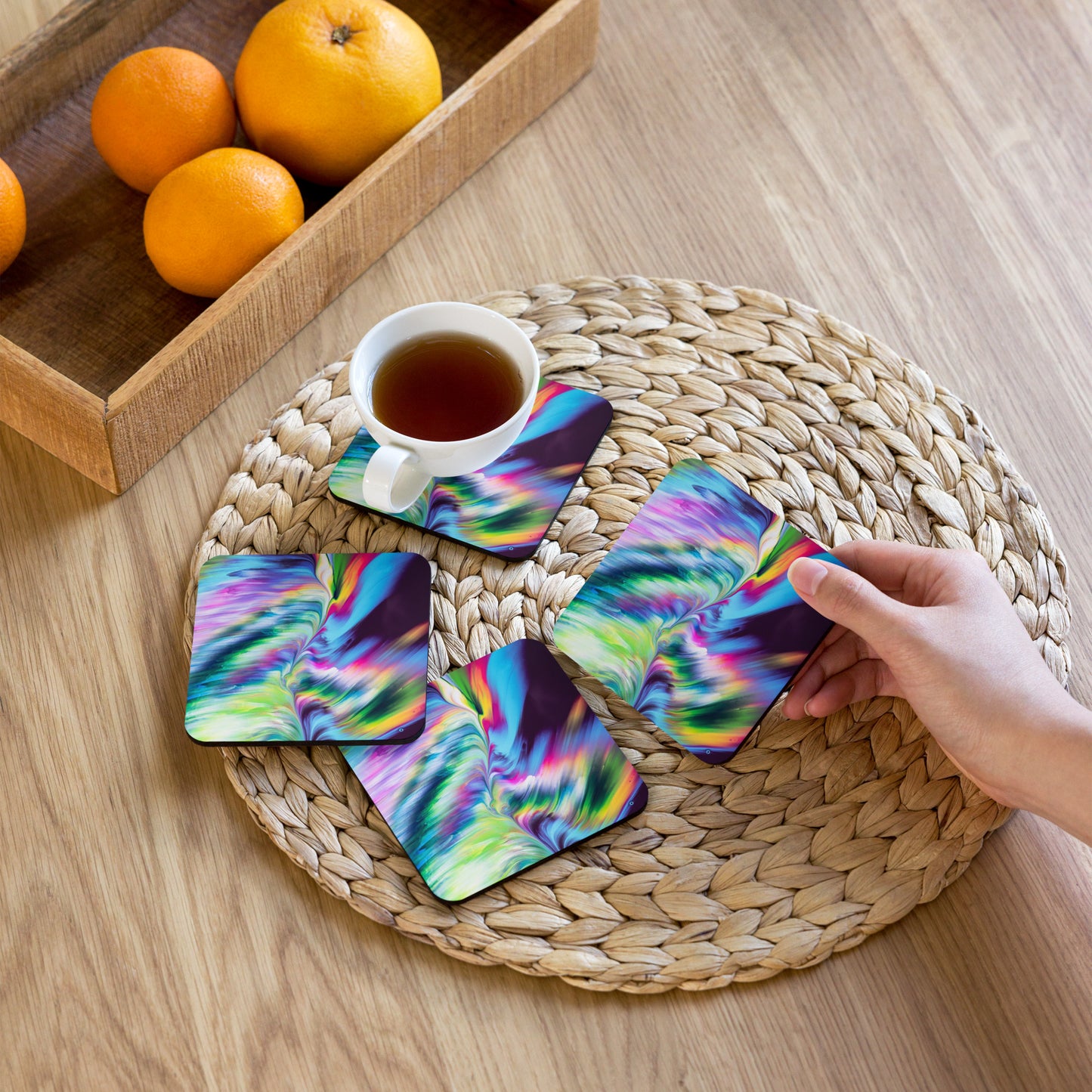 Liquid Cork-back coaster - Collected Vibes