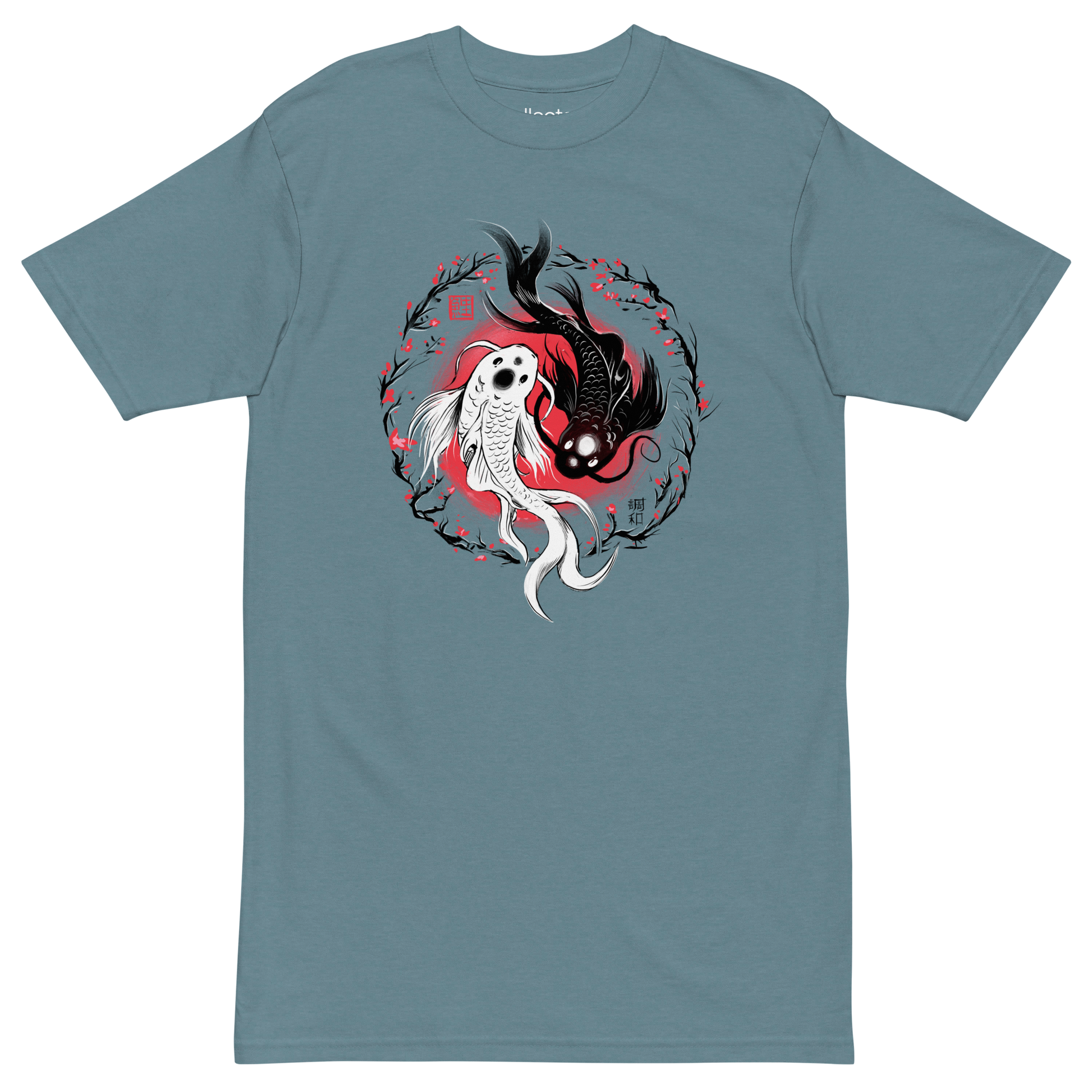 Koi Fish YingYang Heavyweight Tee - Collected Vibes