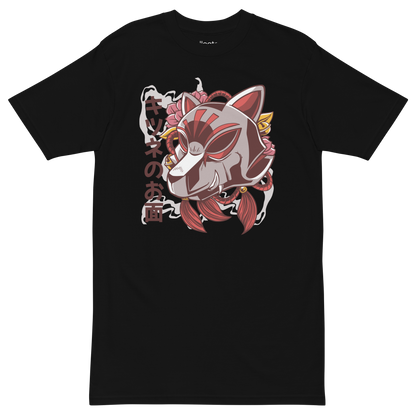 Kitsune Fox Mask Heavyweight Tee - Collected Vibes