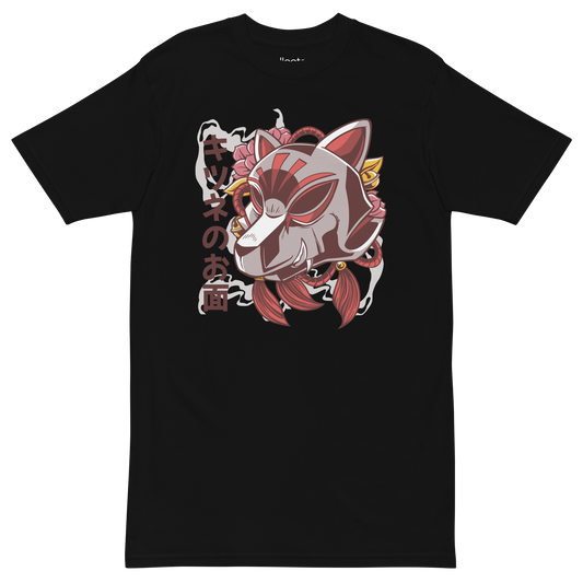 Kitsune Fox Mask Heavyweight Tee - Collected Vibes