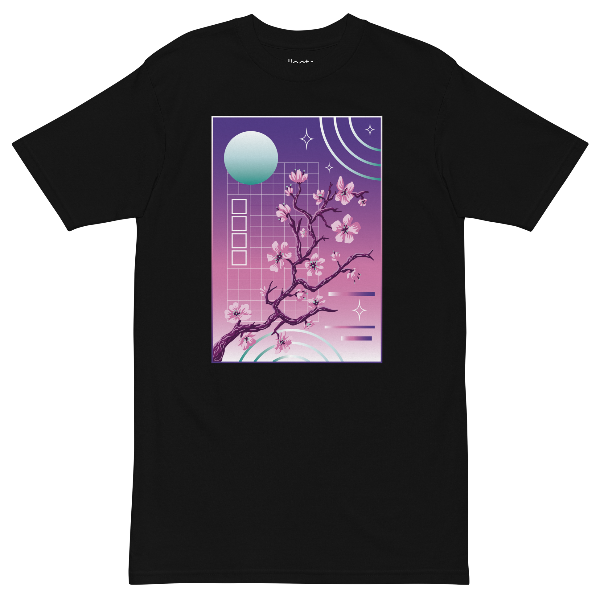 Vaporwave Tree Heavyweight Tee - Collected Vibes