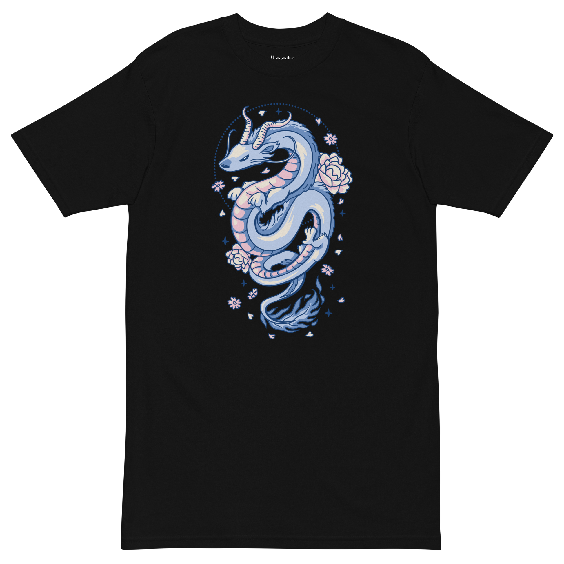 Blueish Dragon Heavyweight Tee - Collected Vibes