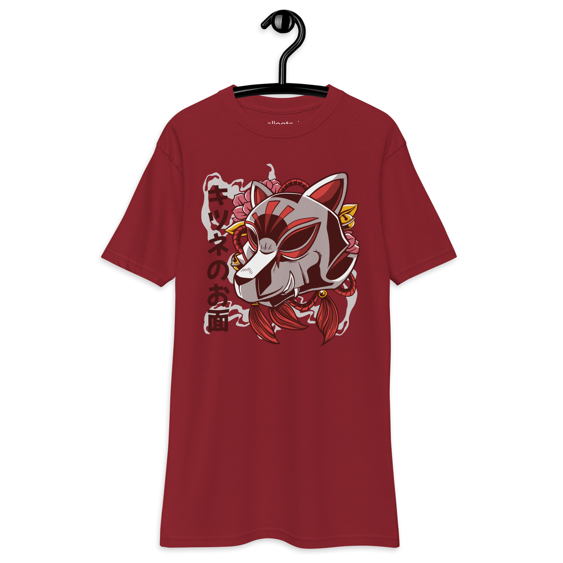 Kitsune Fox Mask Heavyweight Tee - Collected Vibes