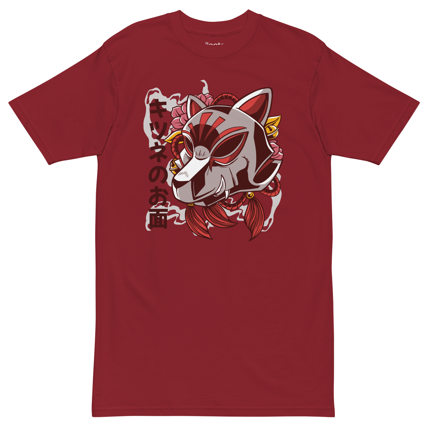 Kitsune Fox Mask Heavyweight Tee - Collected Vibes