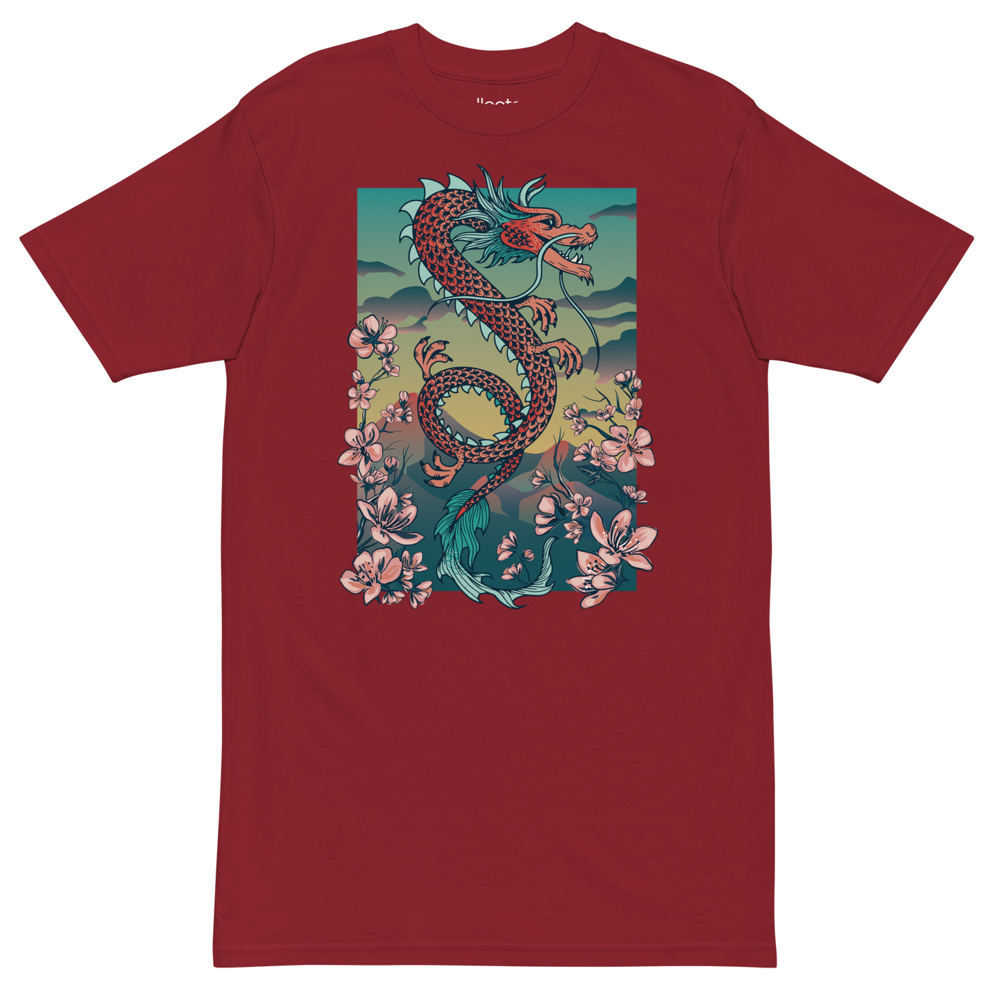 Sakura Dragon v2 Heavyweight Tee - Collected Vibes