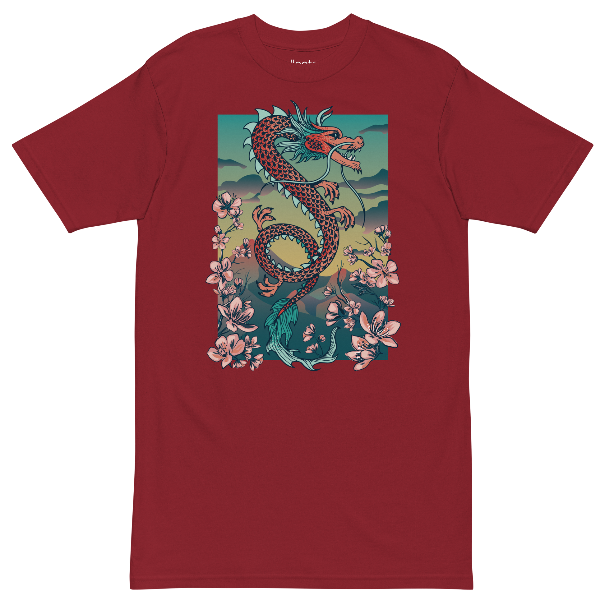 Sakura Dragon v2 Heavyweight Tee - Collected Vibes