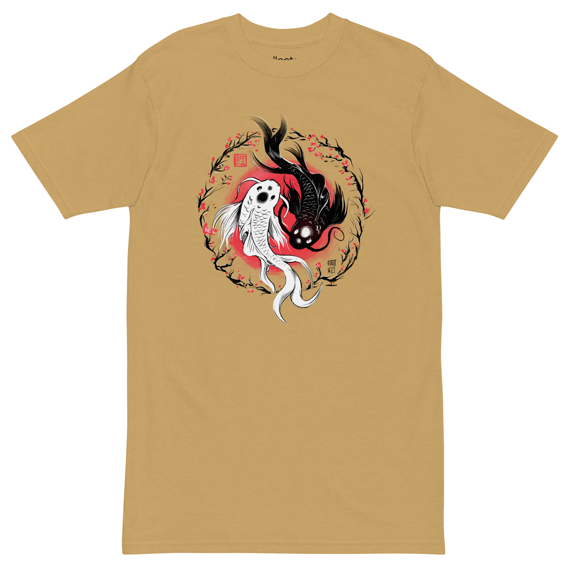 Koi Fish YingYang Heavyweight Tee - Collected Vibes