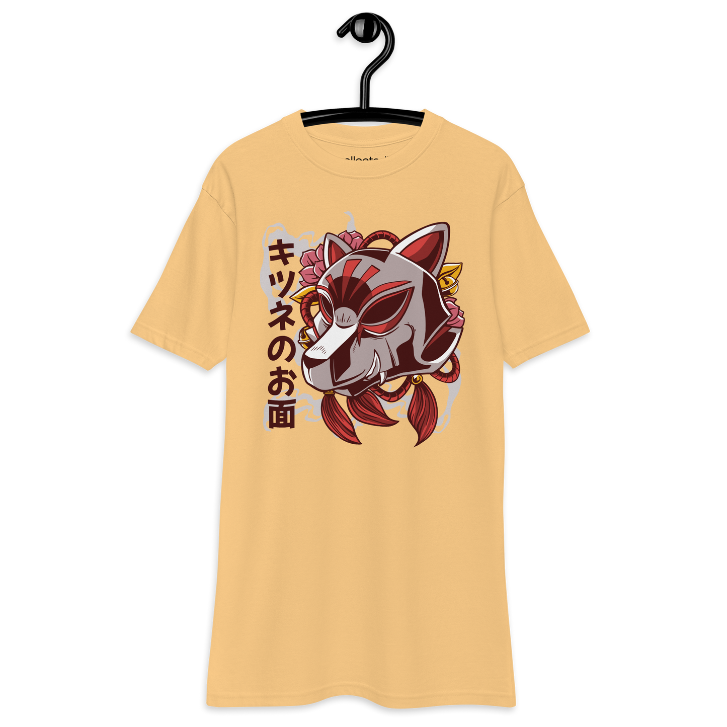 Kitsune Fox Mask Heavyweight Tee - Collected Vibes