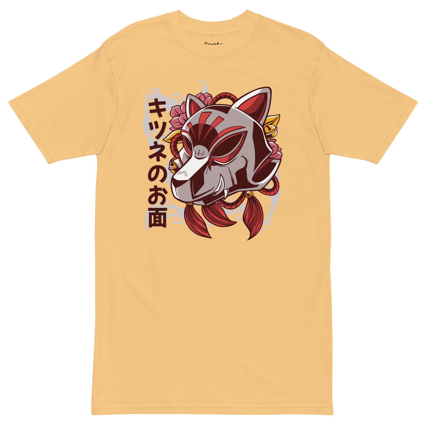 Kitsune Fox Mask Heavyweight Tee - Collected Vibes