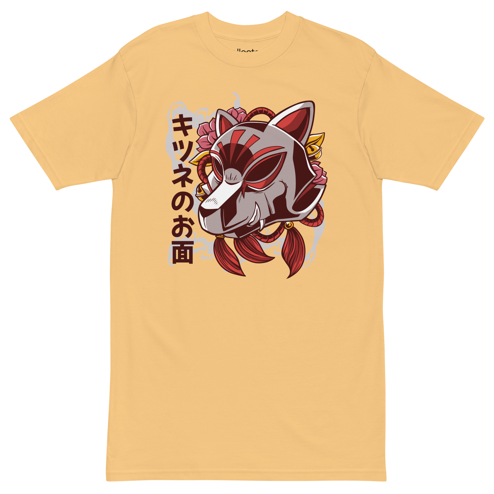 Kitsune Fox Mask Heavyweight Tee - Collected Vibes