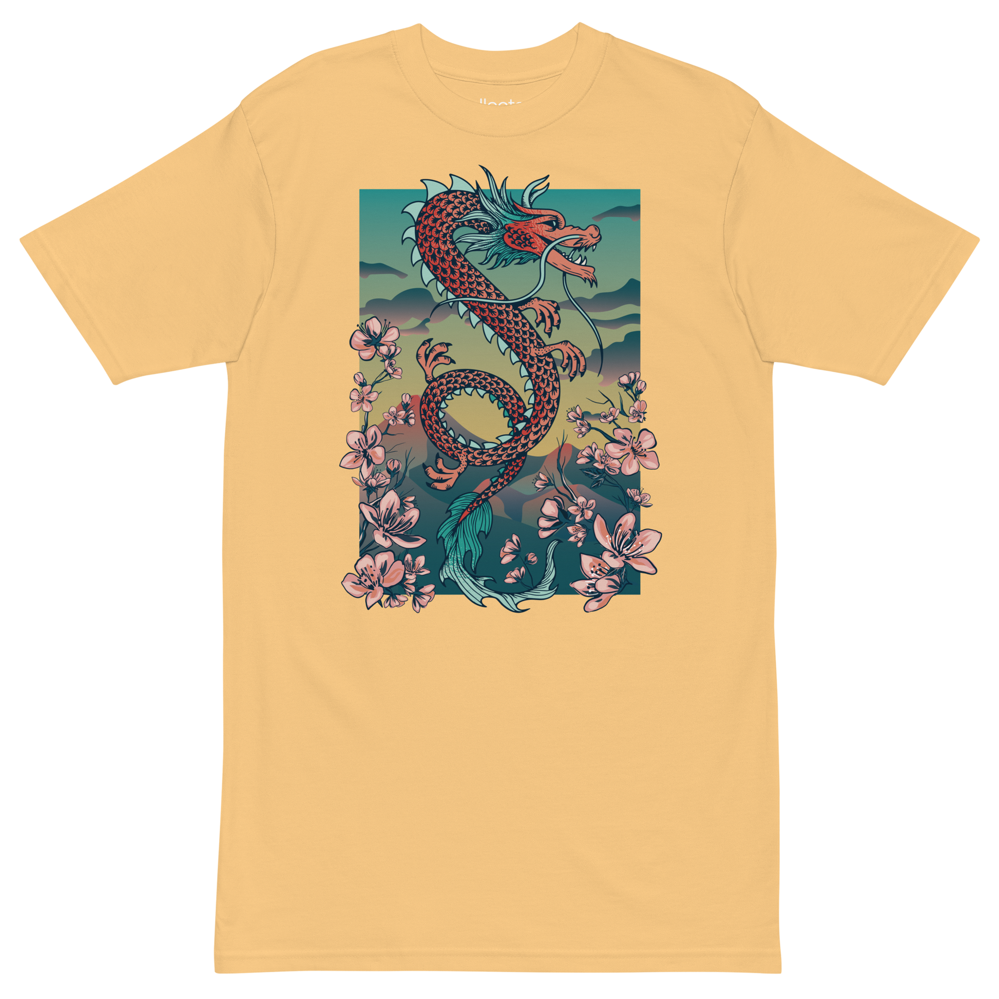 Sakura Dragon v2 Heavyweight Tee - Collected Vibes