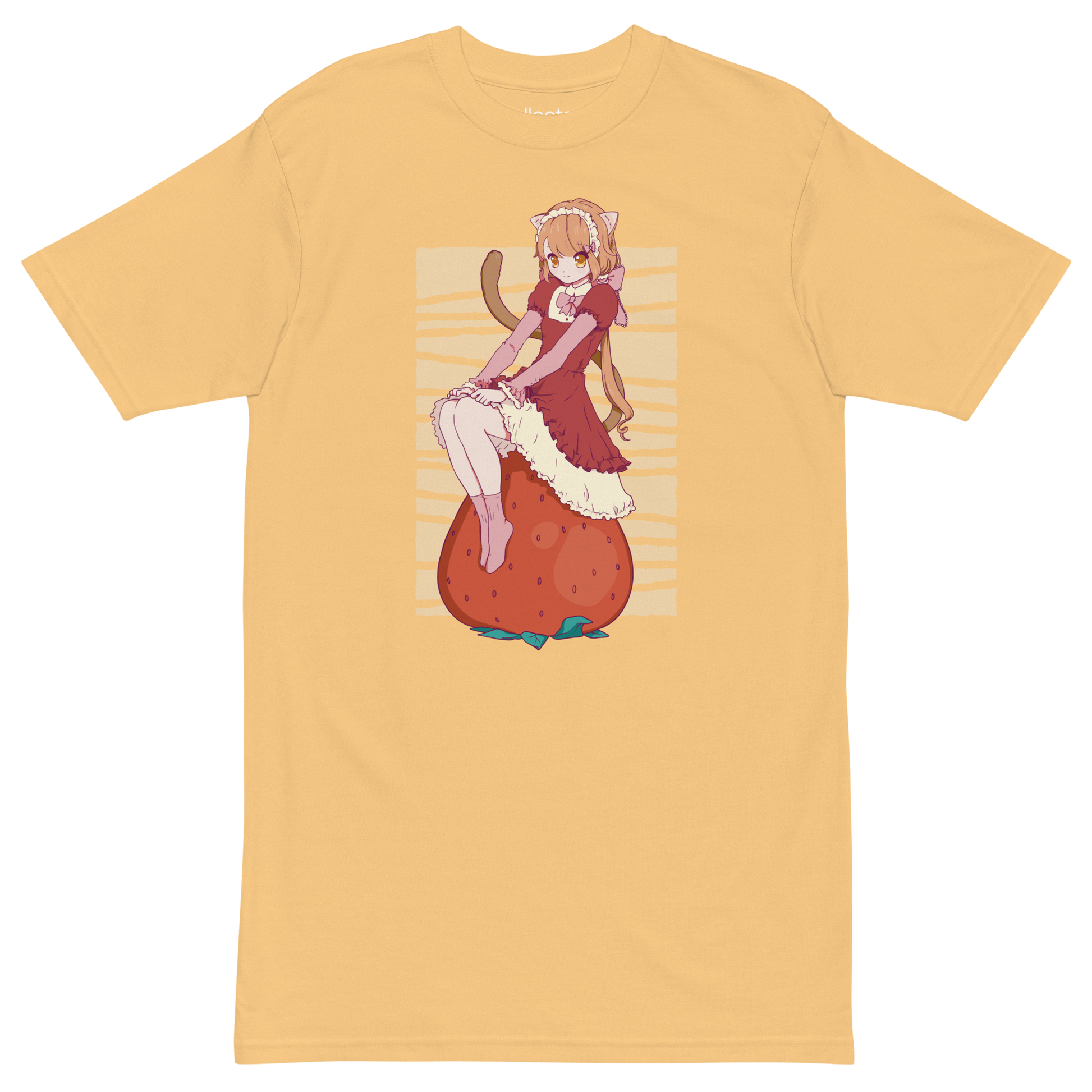 Cute Girl on a Strawberry Heavyweight Tee - Collected Vibes