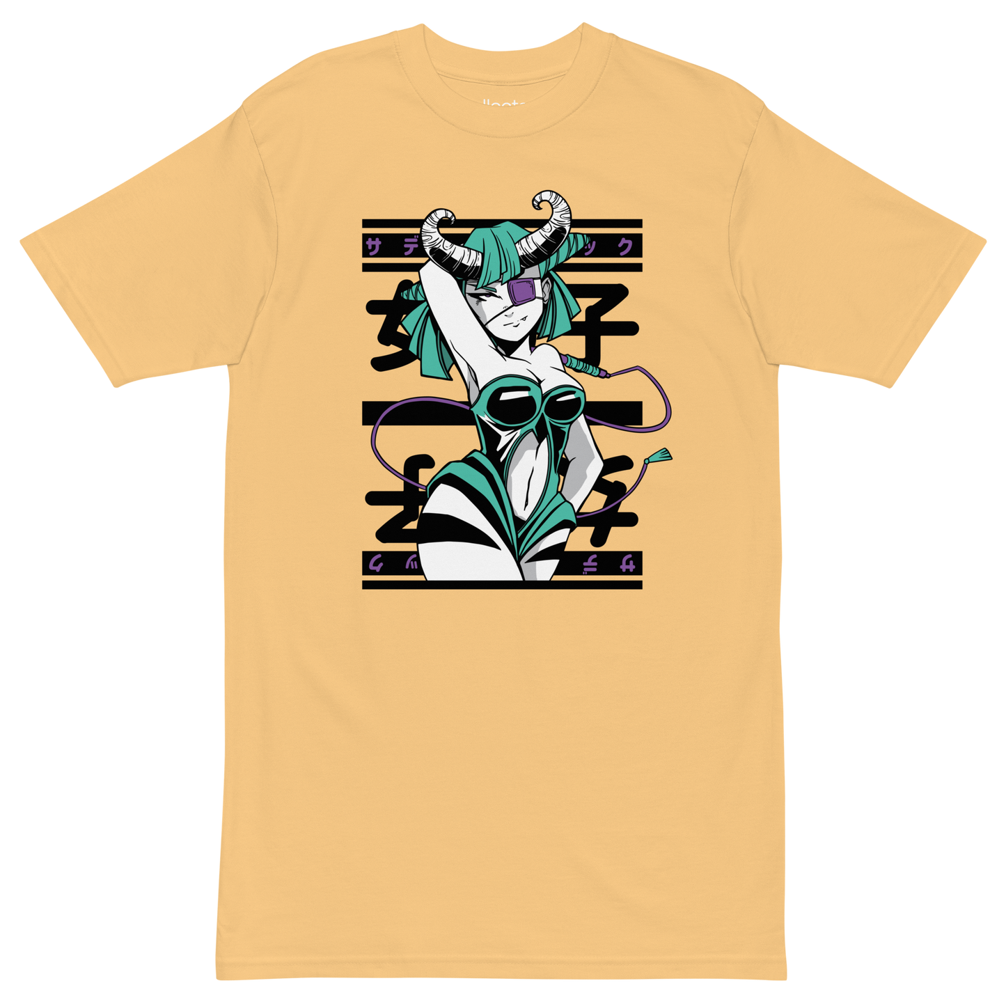 Playful Devilish Girl Heavyweight Tee - Collected Vibes