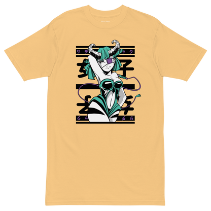 Playful Devilish Girl Heavyweight Tee - Collected Vibes
