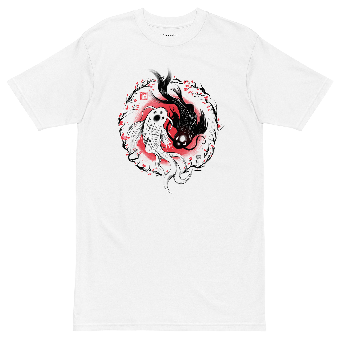 Koi Fish YingYang Heavyweight Tee - Collected Vibes