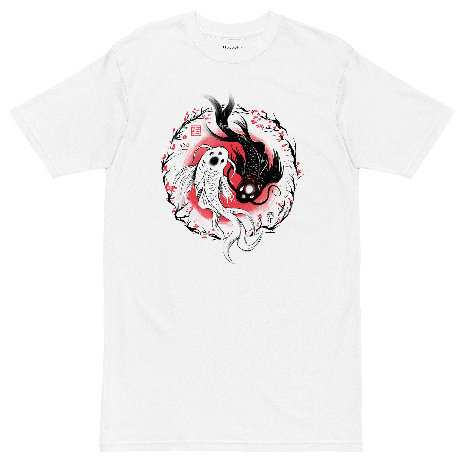 Koi Fish YingYang Heavyweight Tee - Collected Vibes