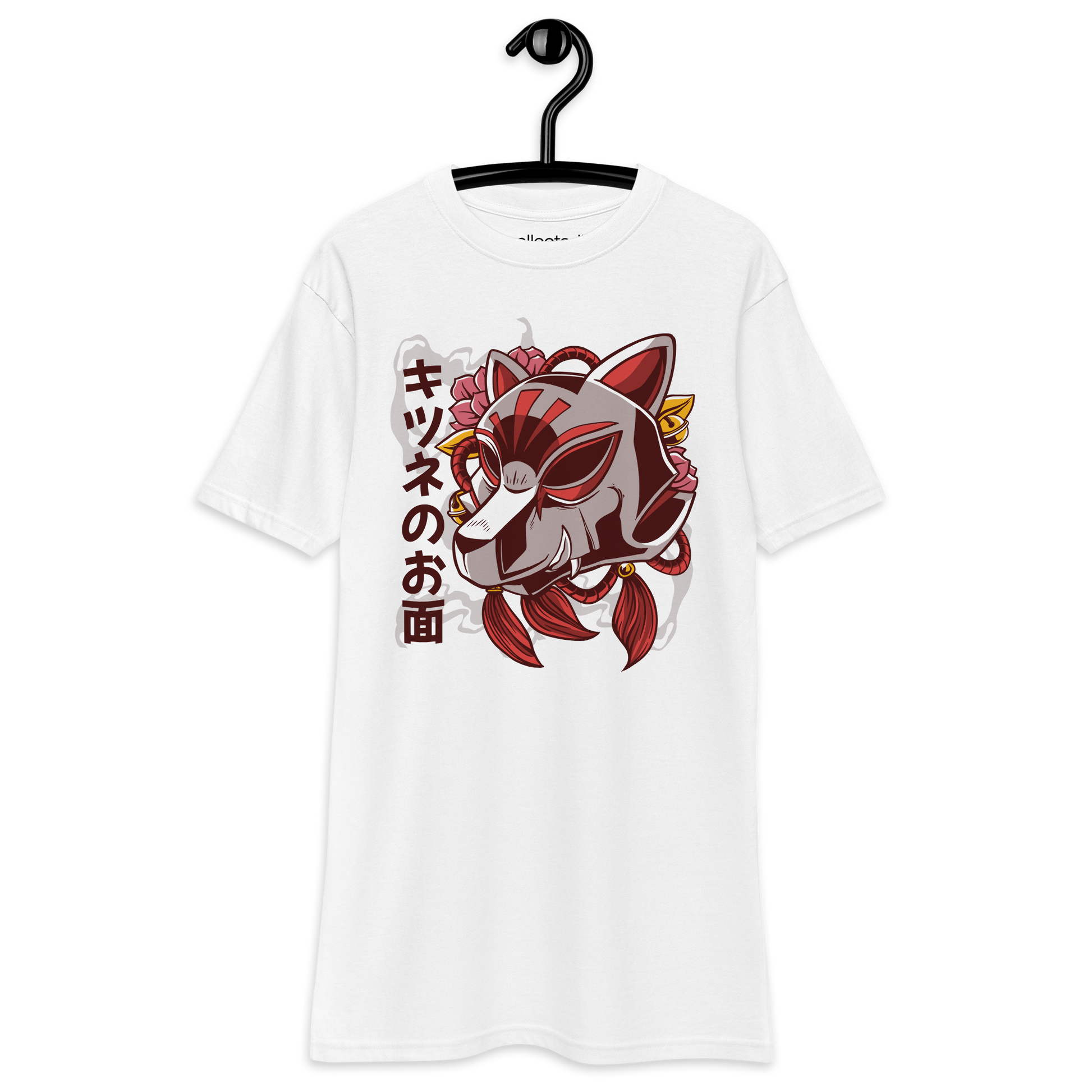 Kitsune Fox Mask Heavyweight Tee - Collected Vibes