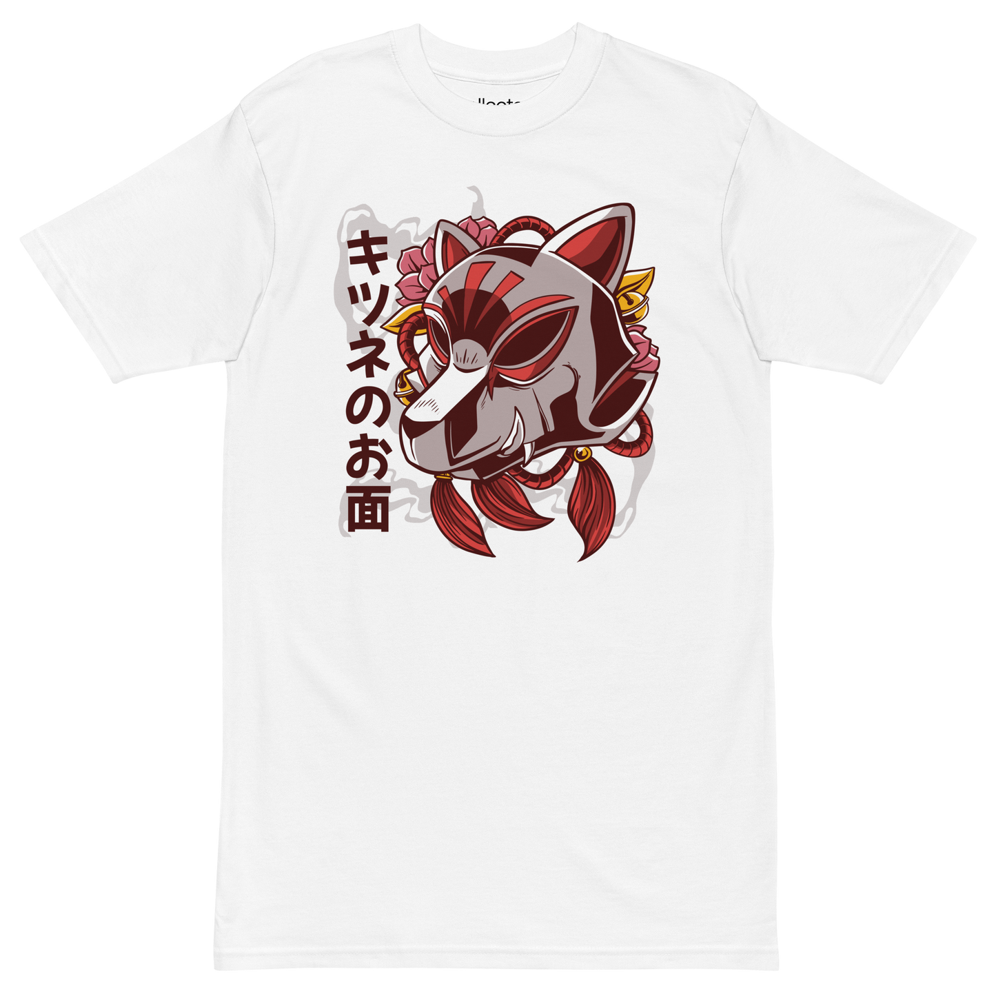 Kitsune Fox Mask Heavyweight Tee - Collected Vibes