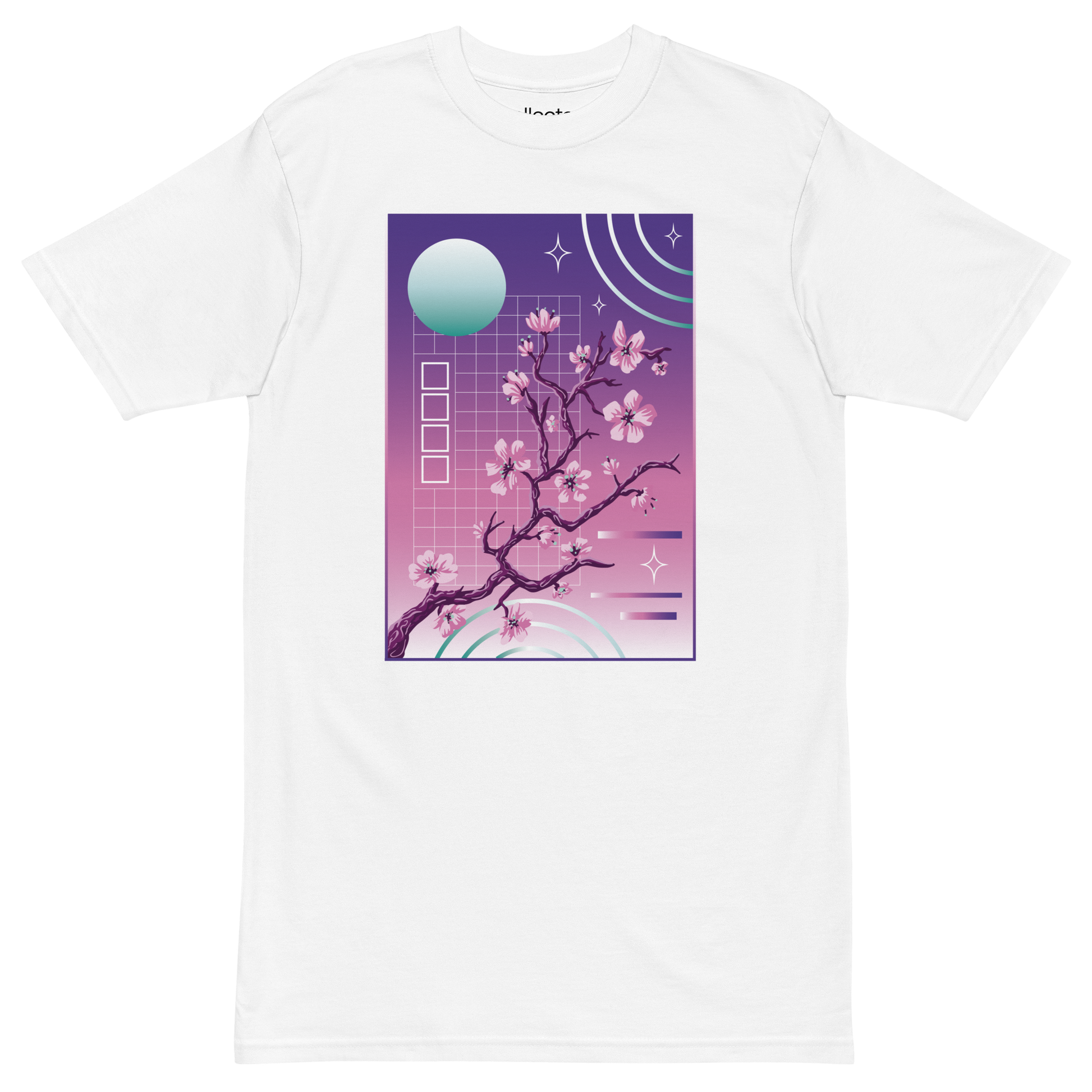 Vaporwave Tree Heavyweight Tee - Collected Vibes