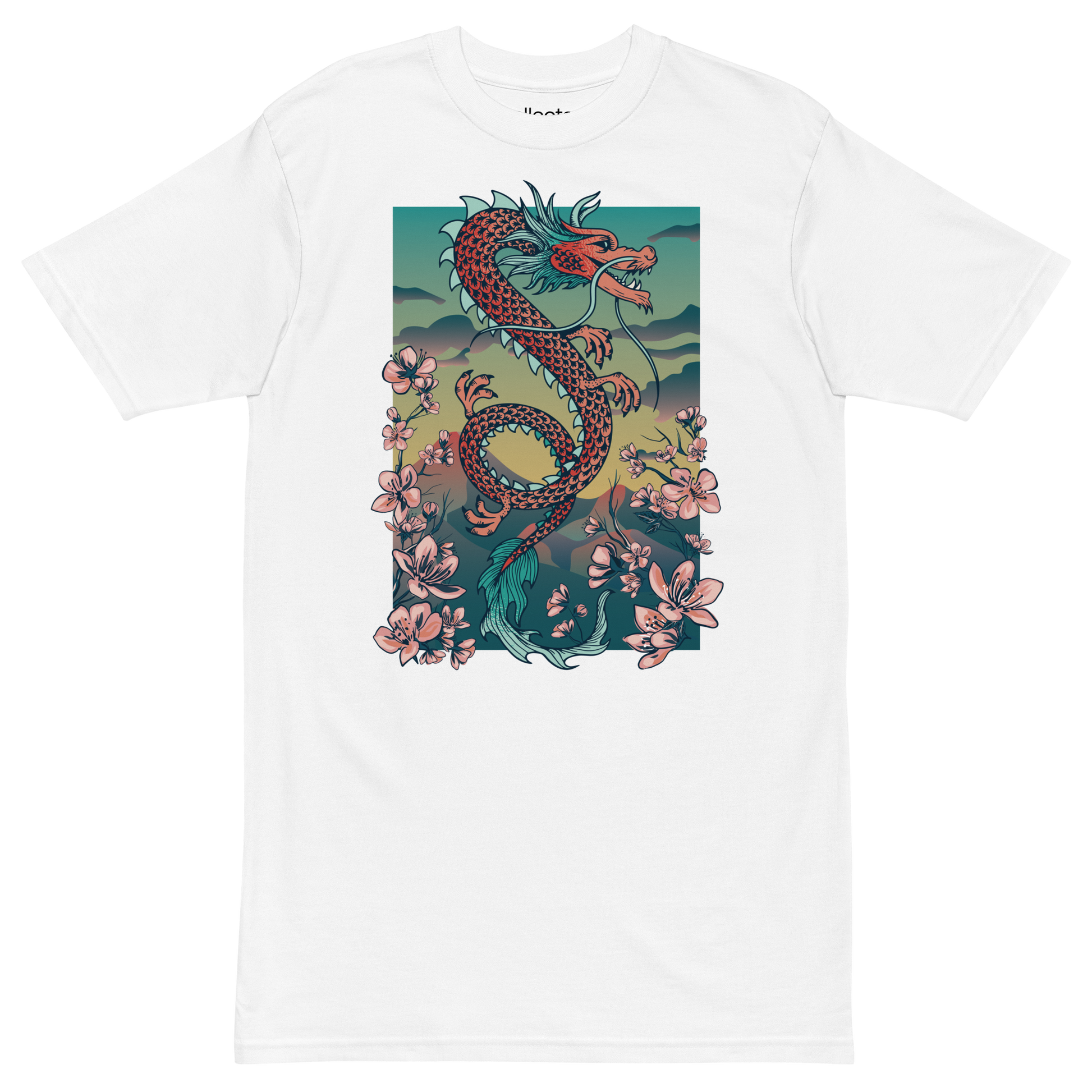 Sakura Dragon v2 Heavyweight Tee - Collected Vibes