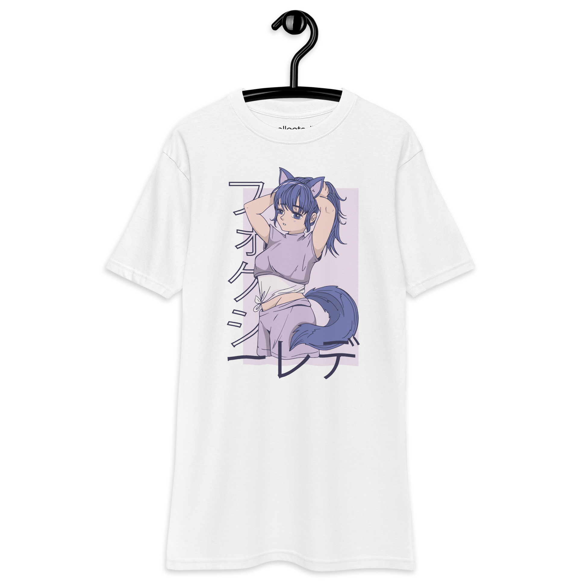 Sleepless Fox Girl Heavyweight Tee - Collected Vibes