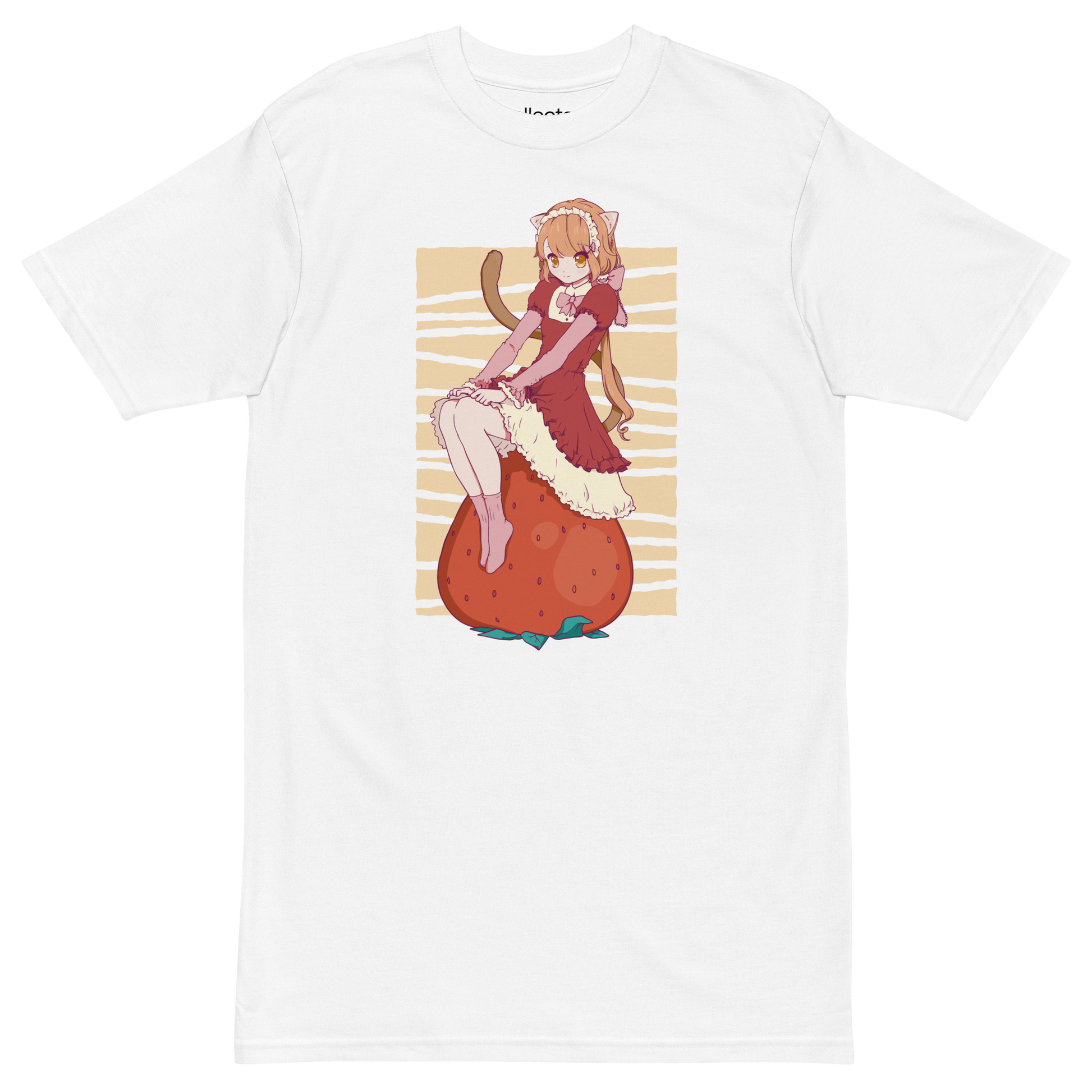 Cute Girl on a Strawberry Heavyweight Tee - Collected Vibes