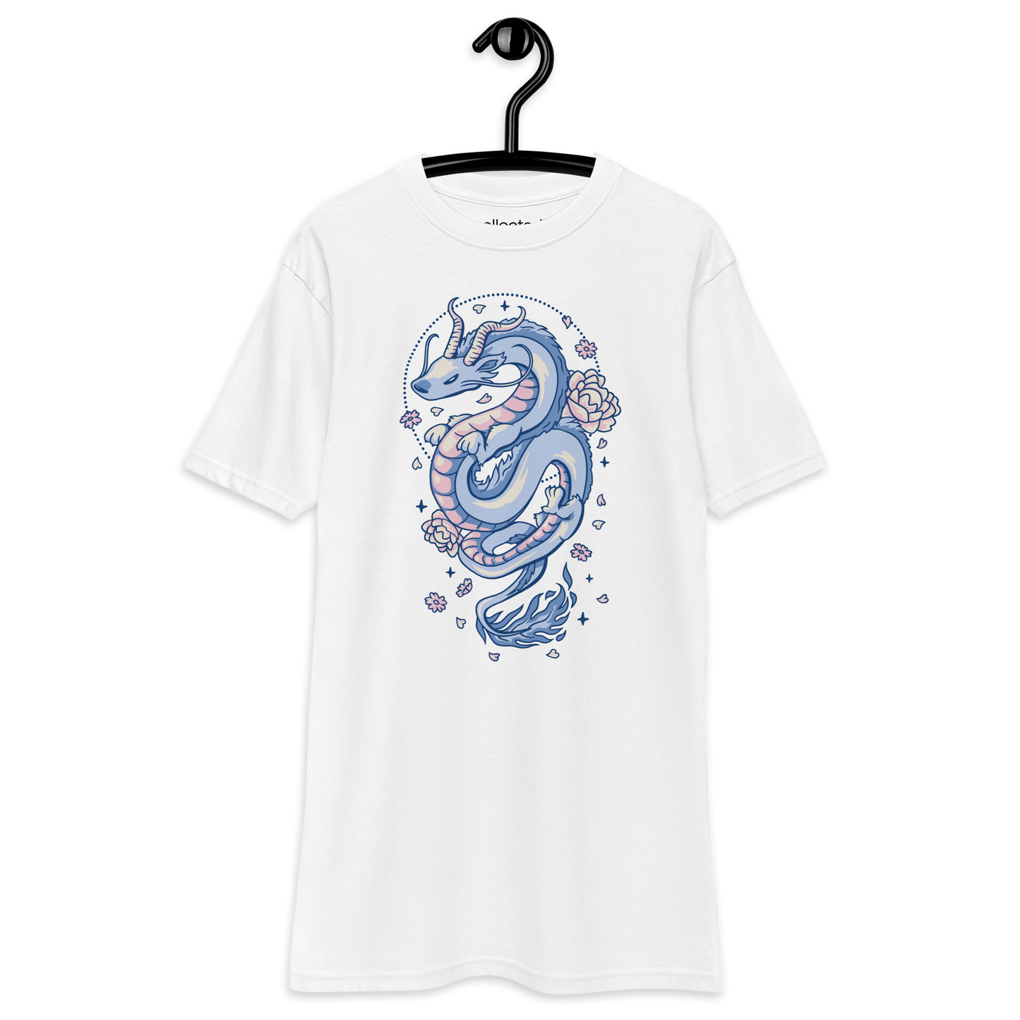Blueish Dragon Heavyweight Tee - Collected Vibes