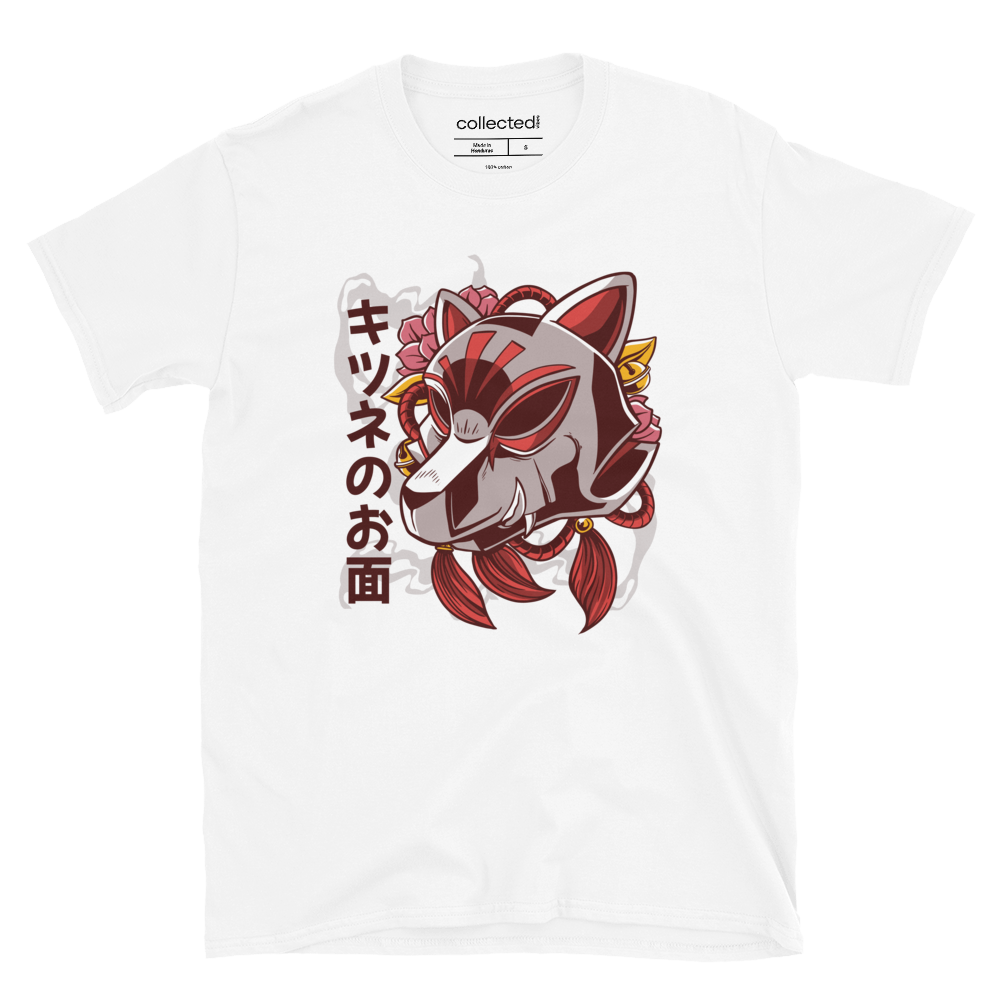 Kitsune Fox Mask Unisex T-Shirt - Collected Vibes