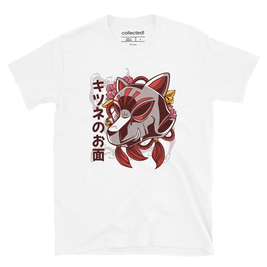 Kitsune Fox Mask Unisex T-Shirt - Collected Vibes