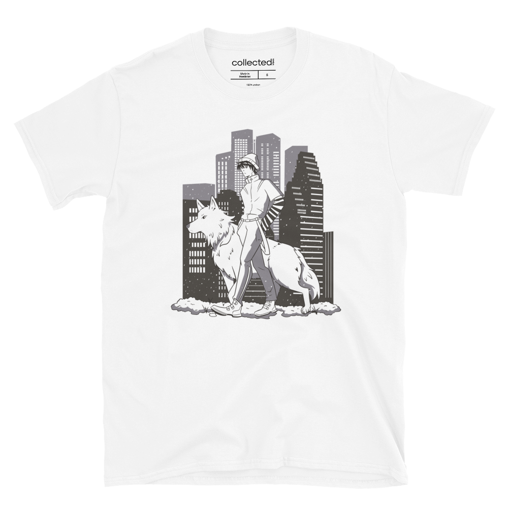 Boy with Wolf Unisex T-Shirt - Collected Vibes