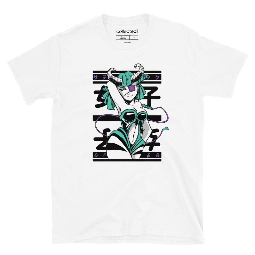 Playful Devilish Girl Unisex T-Shirt - Collected Vibes